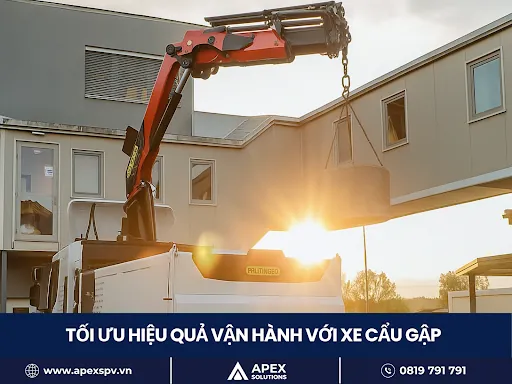Tối ưu hiệu quả vận hành với xe cẩu gập