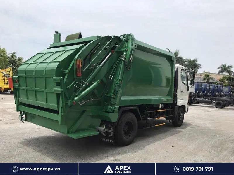 Xe ép rác Hino có tính linh hoạt và phù hợp với nhiều cung đường