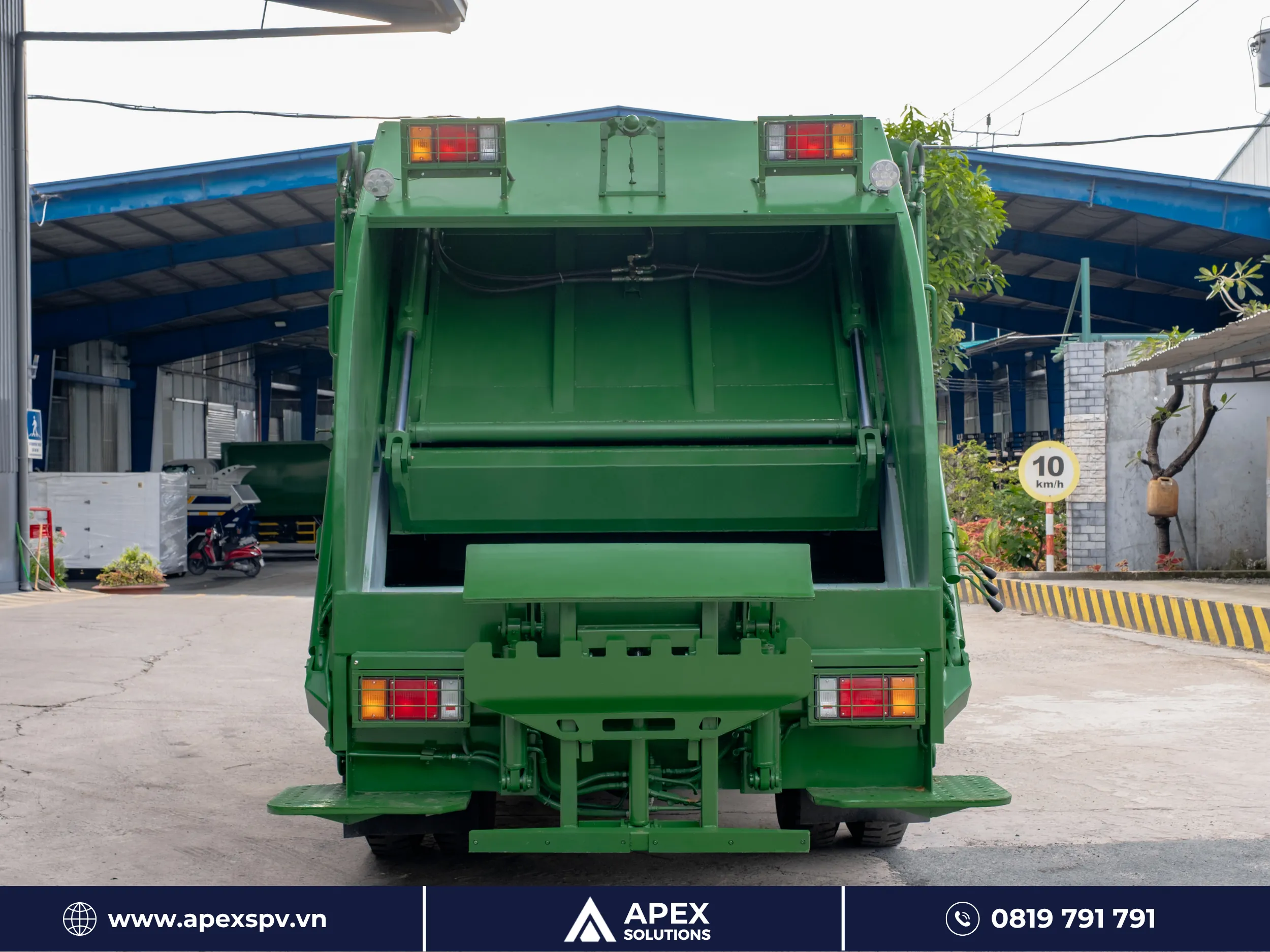 Xe ép rác giúp giảm sức lao động và nâng cao an toàn hơn