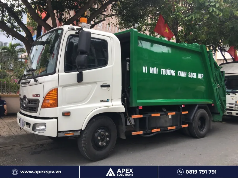 Xe ép rác Hino có tính linh hoạt cao