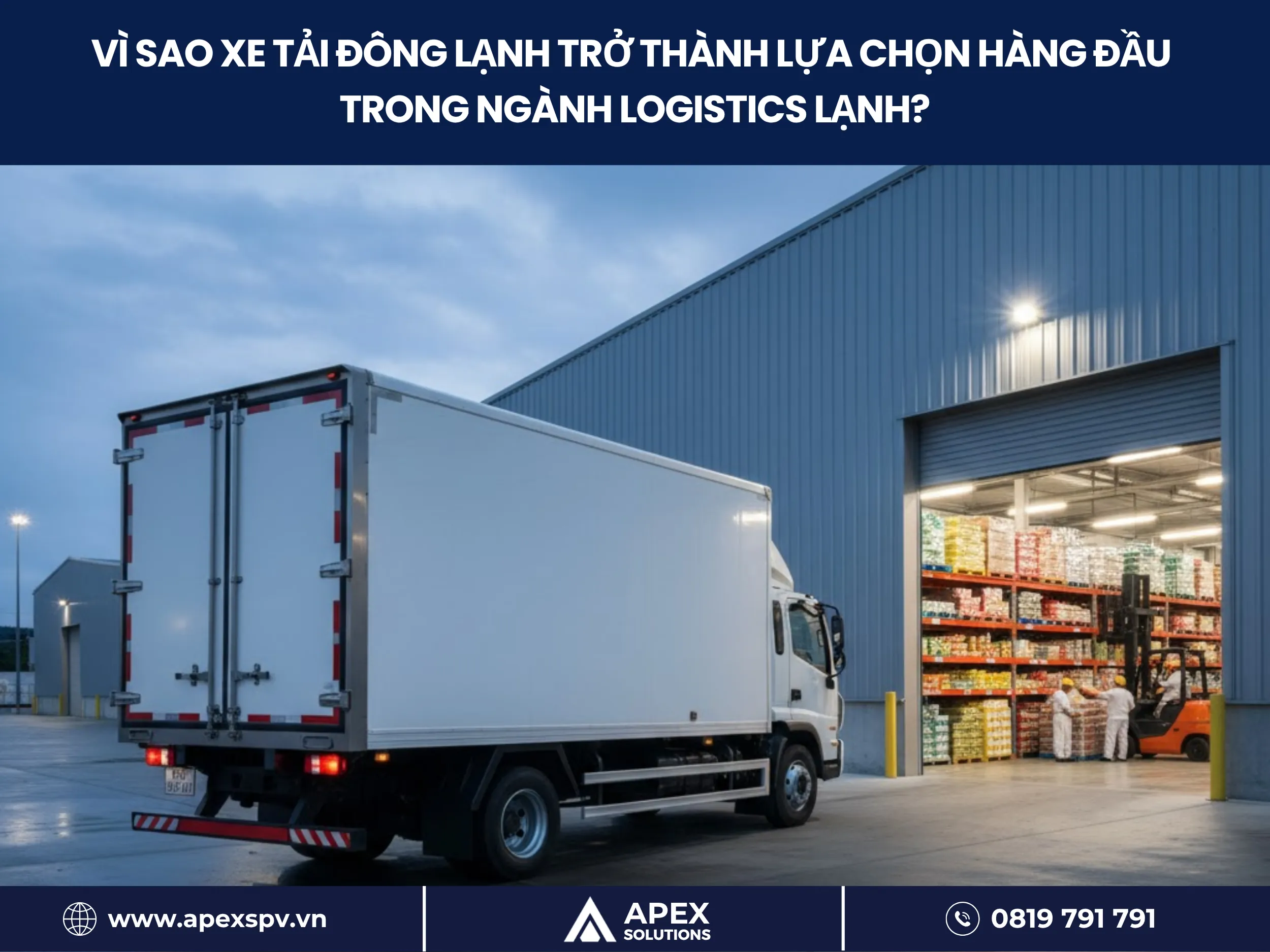 Vì sao xe tải đông lạnh trở thành lựa chọn hàng đầu trong ngành logistics lạnh?