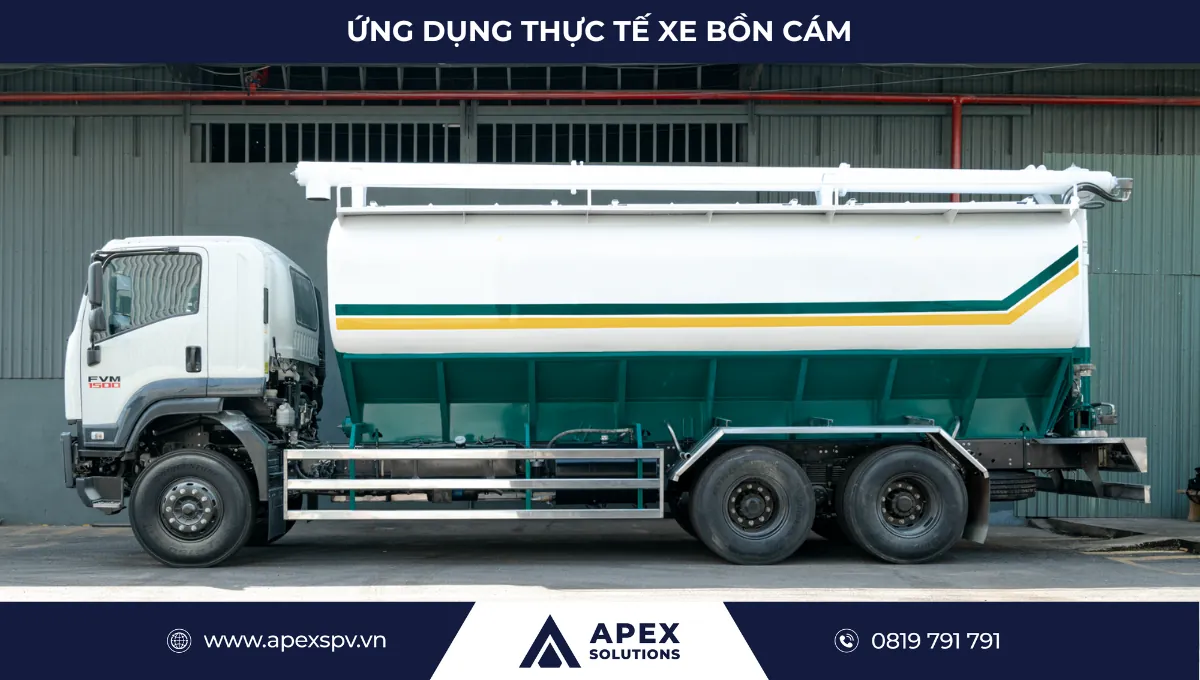 Xe Bồn Chở Cám Trục Vít - Giải Pháp Vận Chuyển Thức Ăn Chăn Nuôi Hiệu Quả