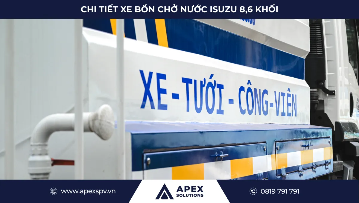 Xe Bồn Chở Nước Isuzu 8,6 Khối
