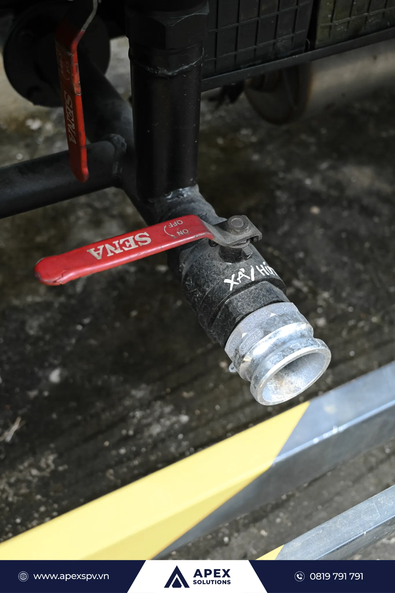 Có thể hút nước từ ao hồ thông qua hệ thống ống hút