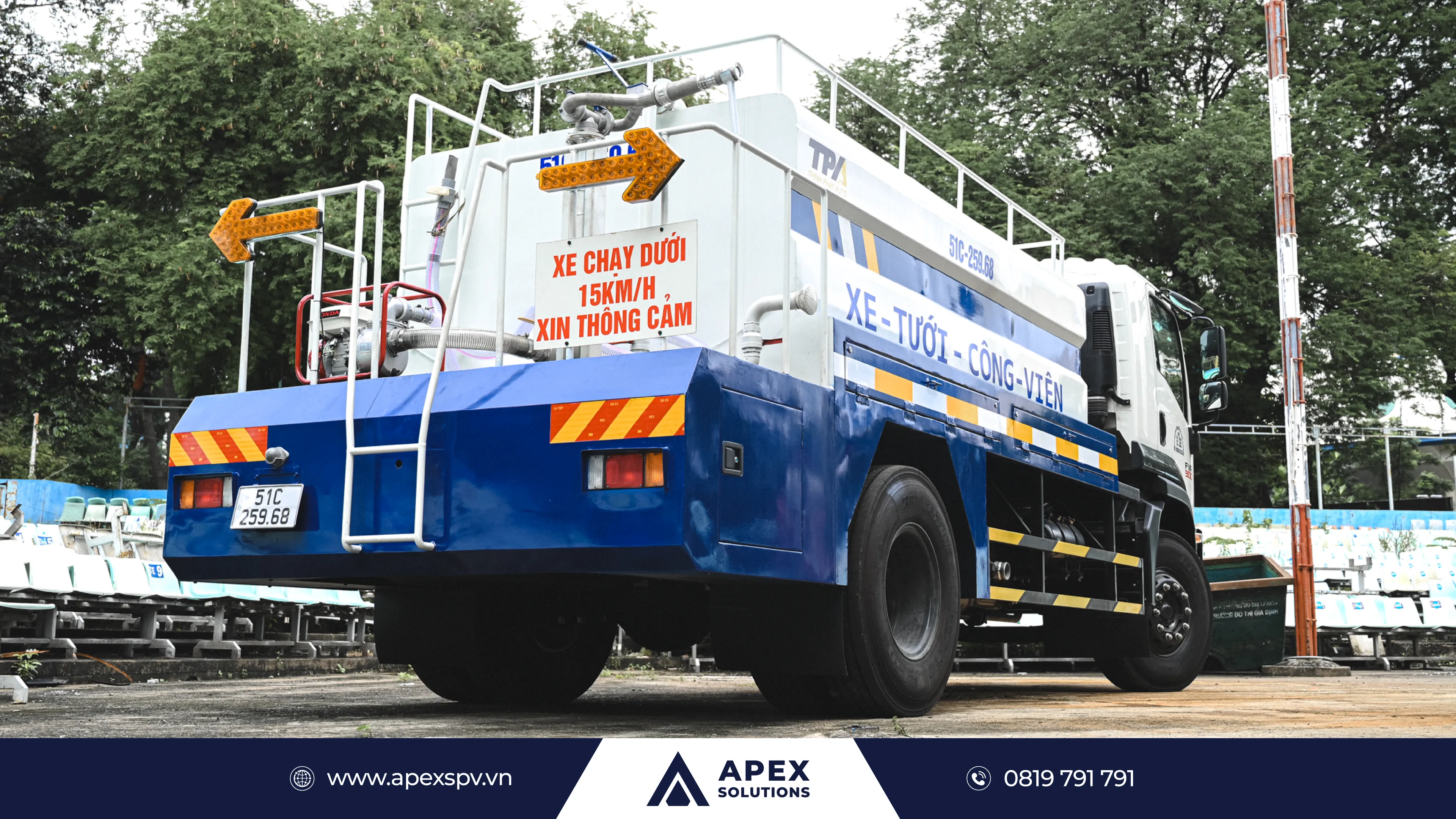 Xe bồn chở nước tích hợp thêm các công năng mở rộng để tăng hiệu quả sử dụng